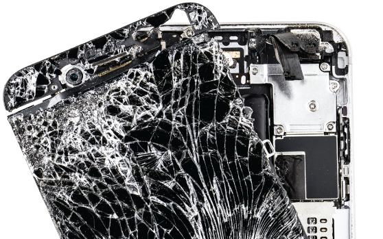 Reparatie barst mobiel
